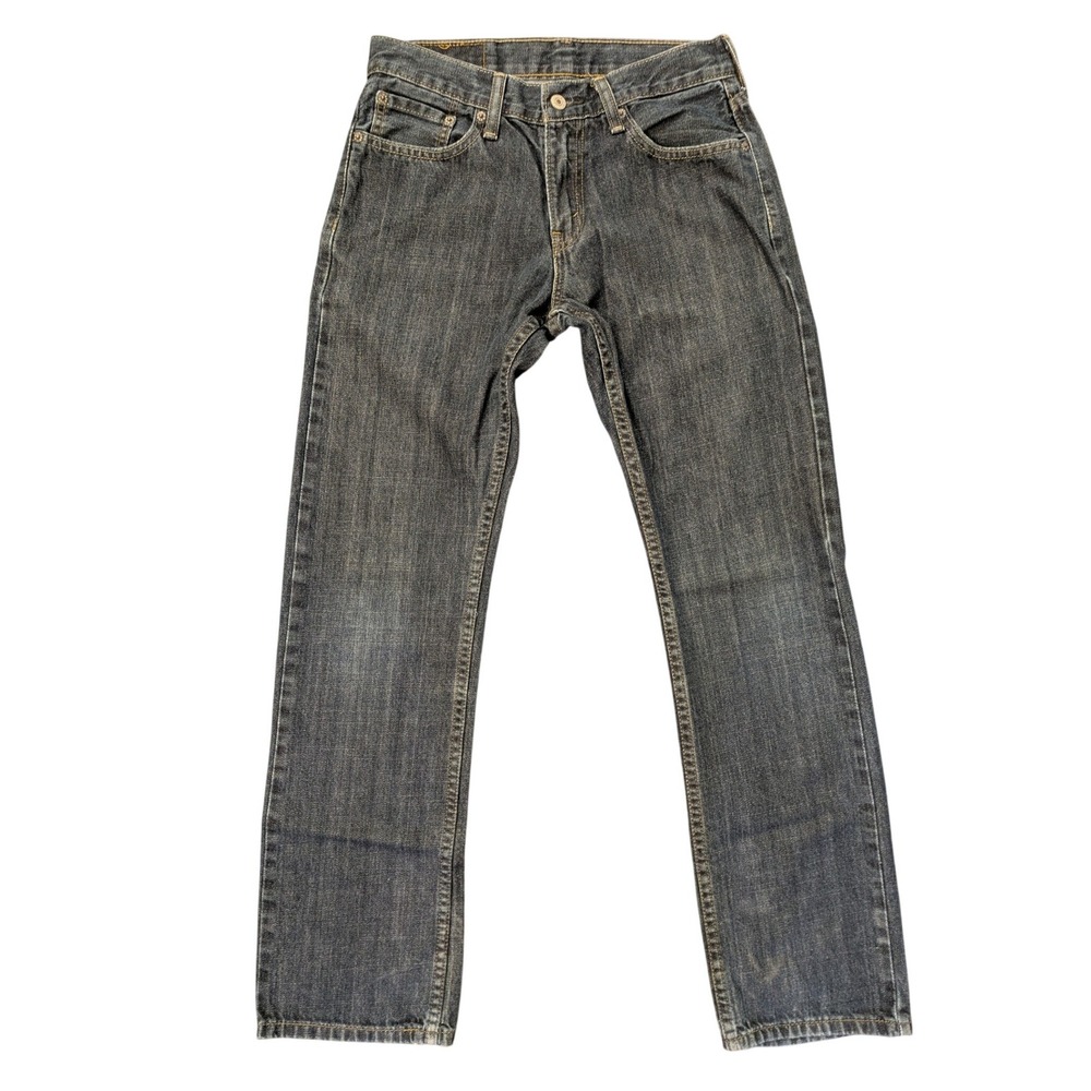 Levis 514 Straight Fit Mens Jeans 29x32 Dark Wash Blue Denim Workwear Pants